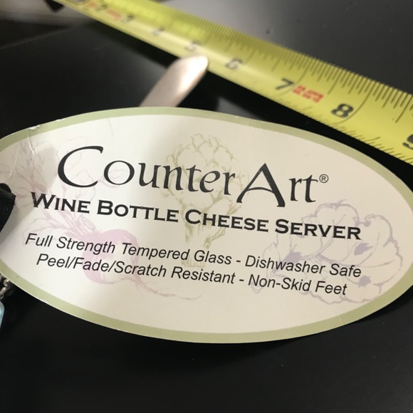 Wine bottle cheese server and cheese knife. NWT - Picture 4 of 4